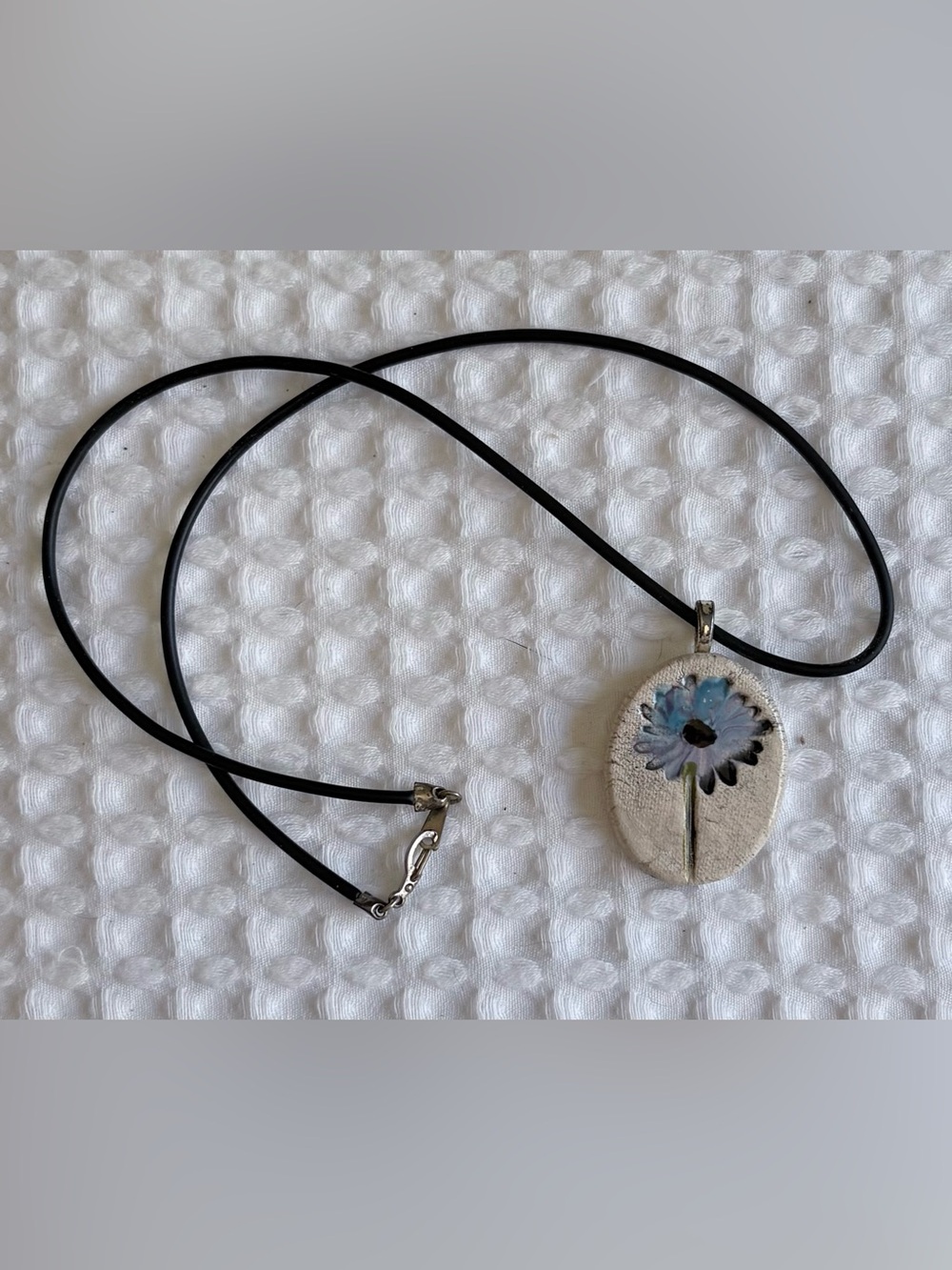 Hand-crafted flower necklace